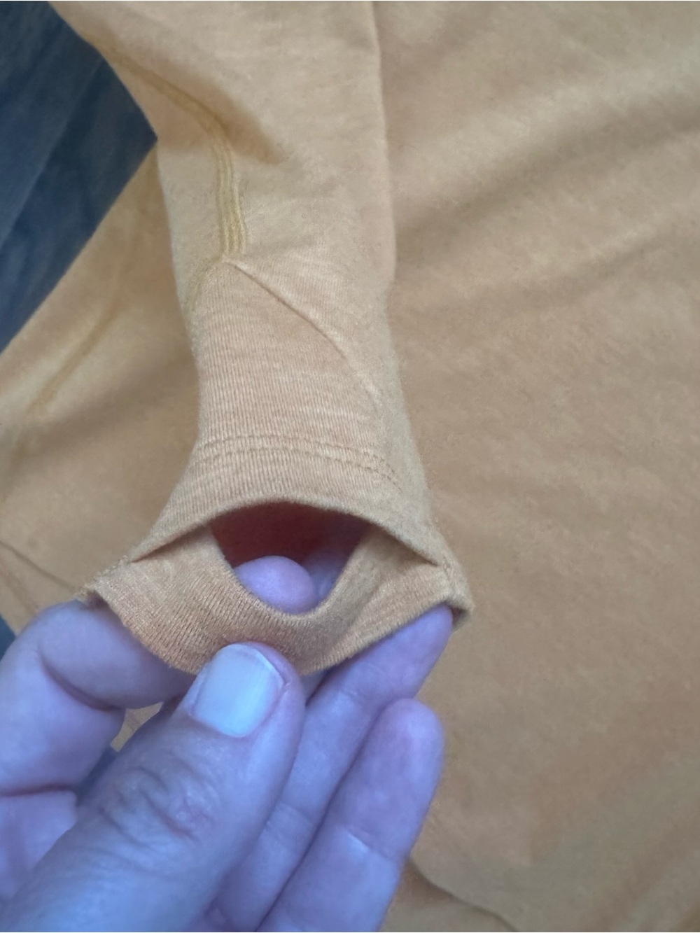 REI Gold Yellow Small Long Sleeve Athletic Tee - Picture 4 of 7